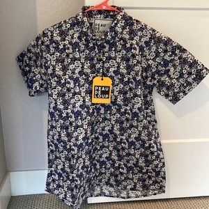 Peau de Loup Wildflower Button Down Shirt NWT Size 10